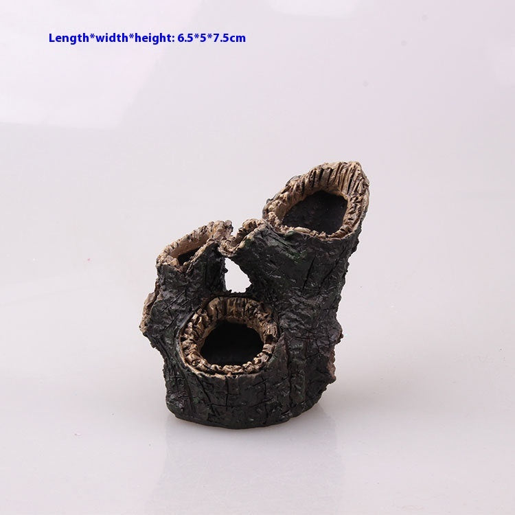 Fish Tank Submerged Wood Shrimp Decor