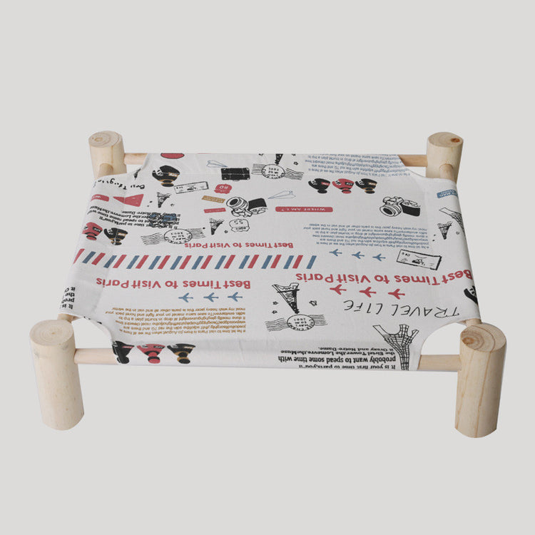 Removable Washable Solid Wood Pet Dog Be