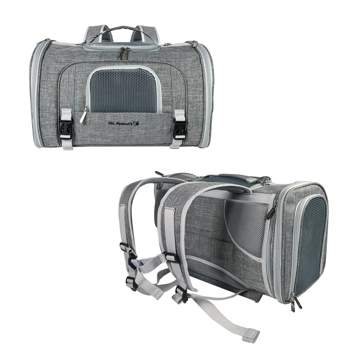 Mr. Peanut’s Monterey Horizontal Backpack Pet Carrier