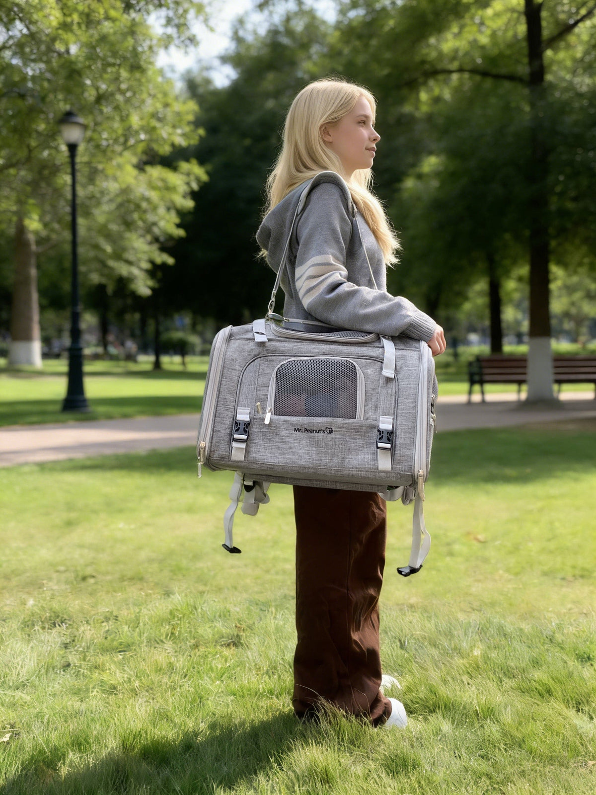 Mr. Peanut’s Monterey Horizontal Backpack Pet Carrier