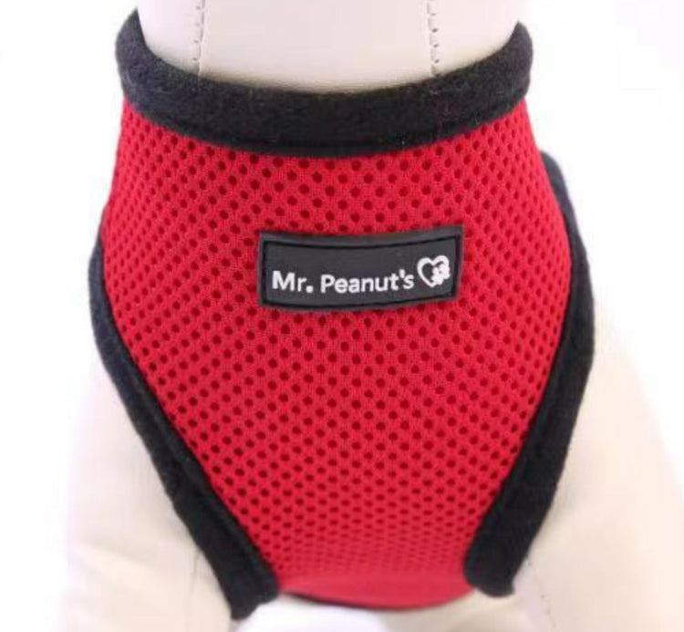 Mr. Peanut's PupTrek Soft Mesh Harness with Matching Leash for Small Dogs