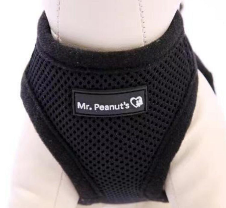 Mr. Peanut's PupTrek Soft Mesh Harness with Matching Leash for Small Dogs