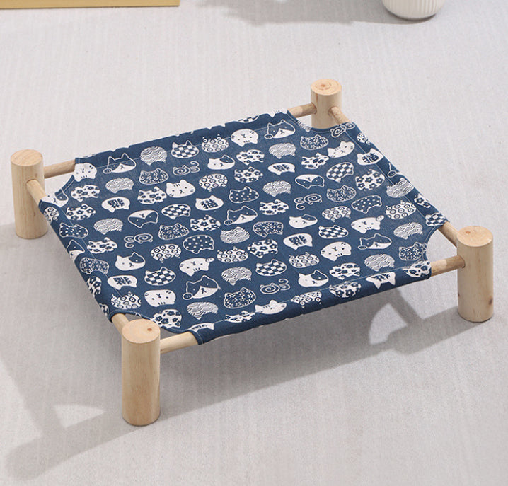 Removable Washable Solid Wood Pet Dog Be