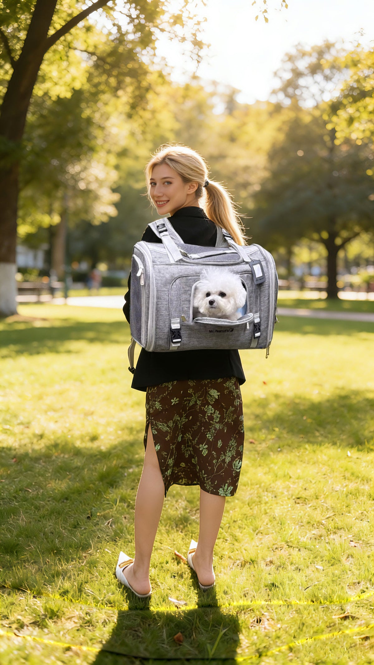 Mr. Peanut’s Monterey Horizontal Backpack Pet Carrier