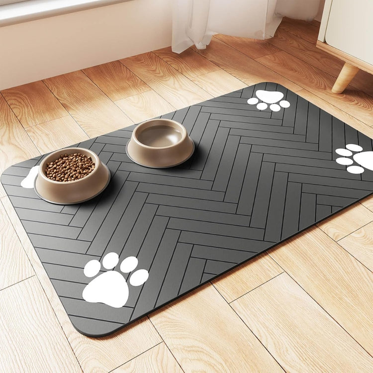 Absorbent Pet Feeding Mat for Dogs & Cats