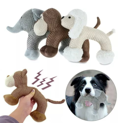 Squeaky Duck Dog Chew Toy Bite Resistant