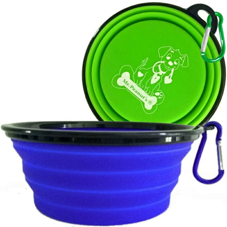 Mr. Peanut’s XL Collapsible Travel Bowls, 34oz Each, 2-Pack