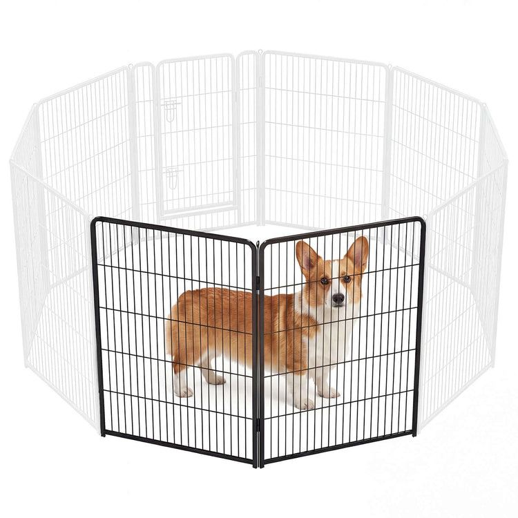 Foldable Metal Pet Fence With Doo