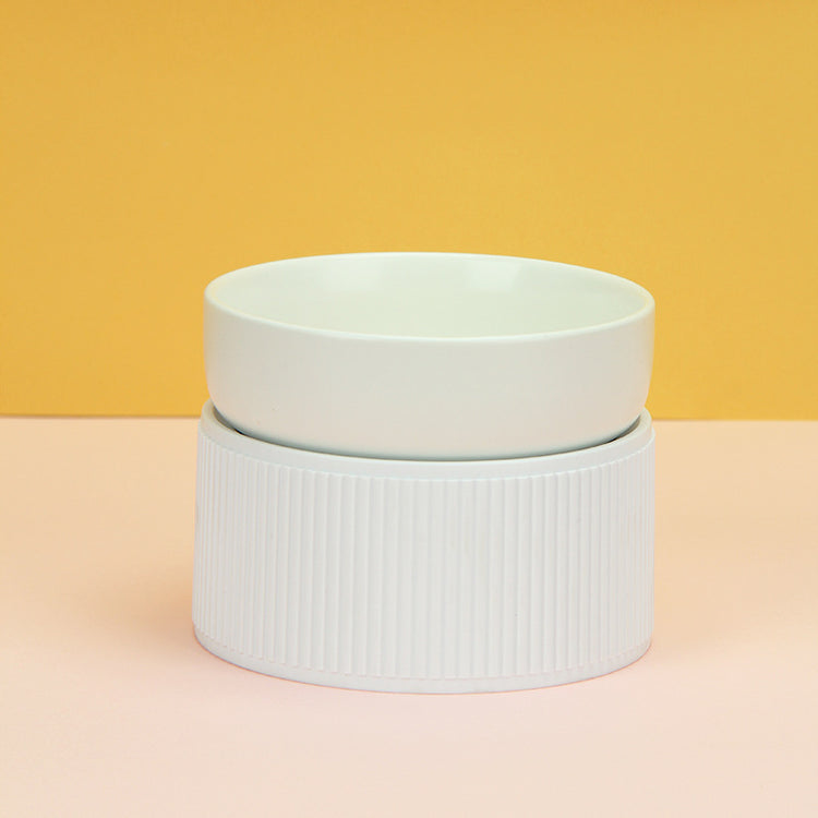 Ceramic Cat Bowl for Food & Water