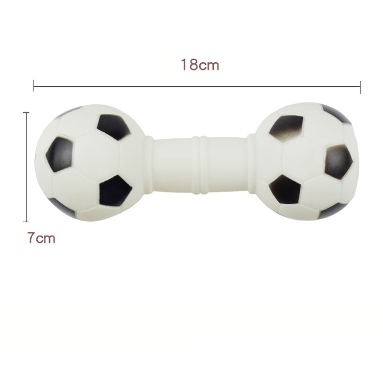 Squeaky Dog Football Dumbbell Chew Toy