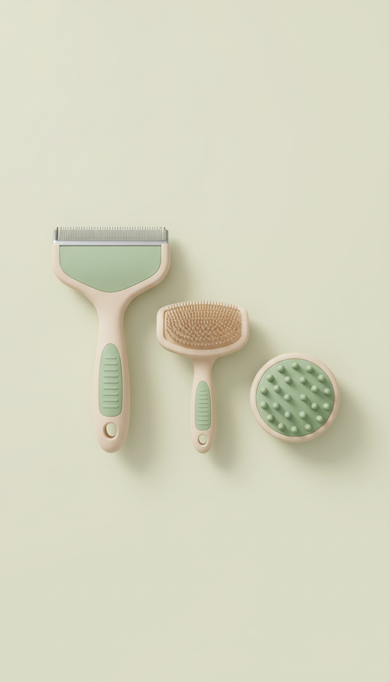 Ergonomic Grooming Brush Set