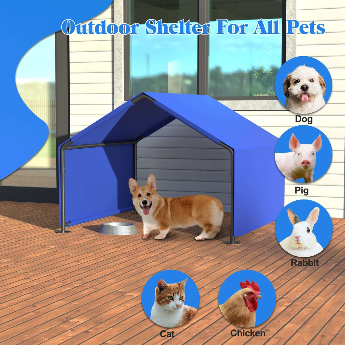 Outdoor Dog Shade Shelter Tent
