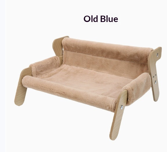 Wooden Cat House Sofa Detachable Washable Bed