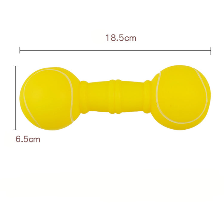 Squeaky Dog Football Dumbbell Chew Toy