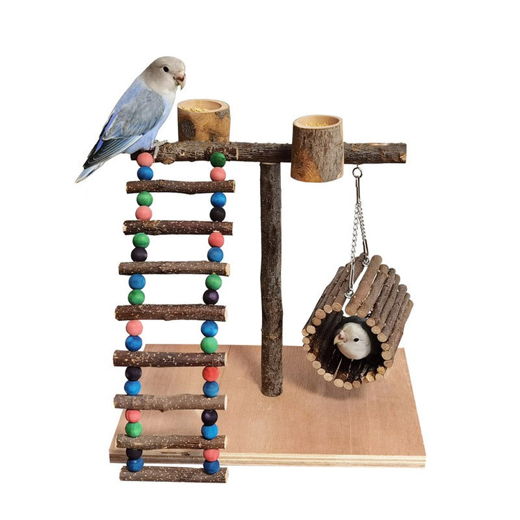 Solid Wood Parrot Training Bird Stand