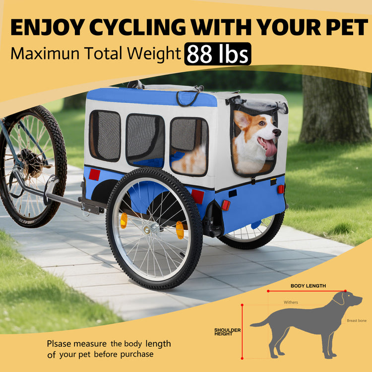Large Folding Bike Trailer for Dogs