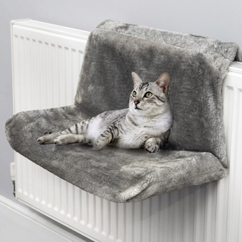 Radiator-Hanging Cat Hammock Bed