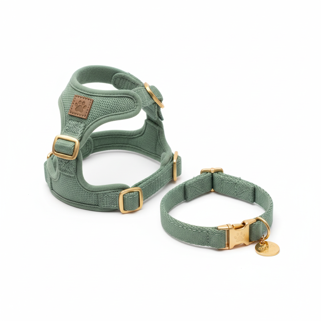 Adjustable Cat Collar & Harness Set