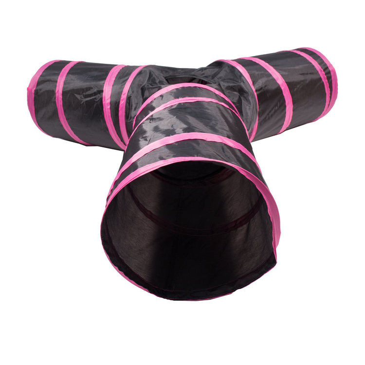 Pet Life ® 'Kitting-Go-Seek' Collapsible Folding Travel 3-way Kitty Cat Tunnel