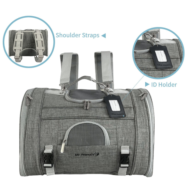 Mr. Peanut’s Monterey Horizontal Backpack Pet Carrier