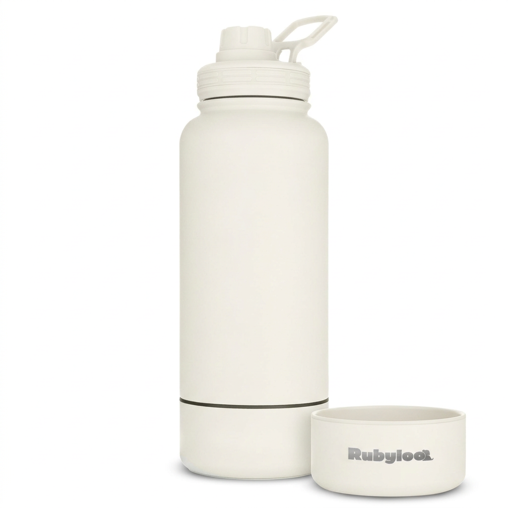 Dog + Human Water Bottle with Detachable Dog Bowl